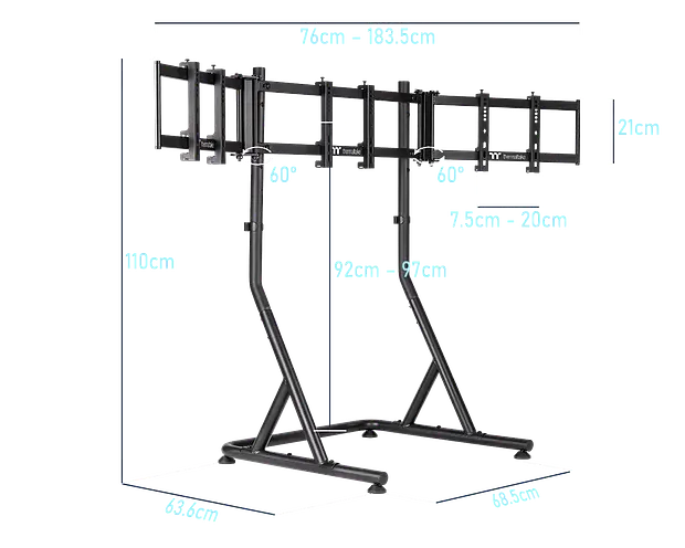 Volantes - Thermaltake - Triple Racing Monitor Stand
