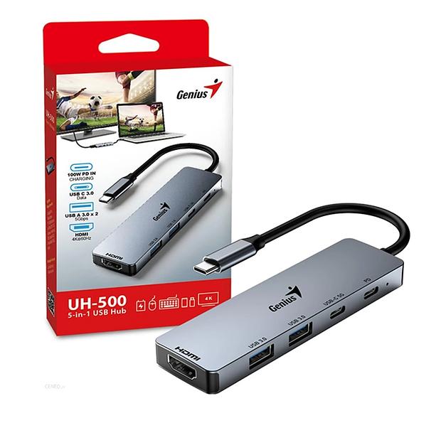 Conectividad - Genius - Hub Genius USB-C a USB-A, USB-C y HDMI