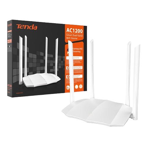 Conectividad - Tenda - Router WiFi smart AC1200 dual band